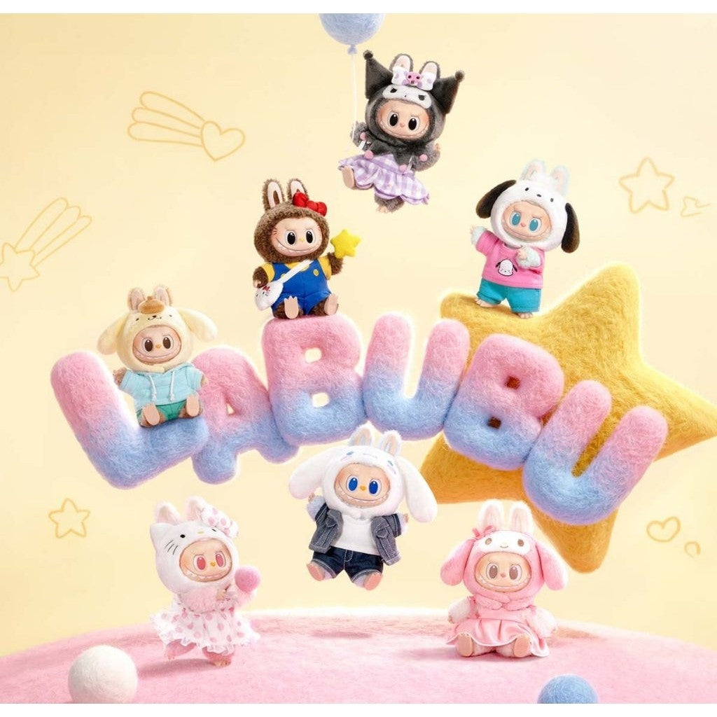 [100% Authentic] Labubu x Sanrio Family Characters Plush Pendant