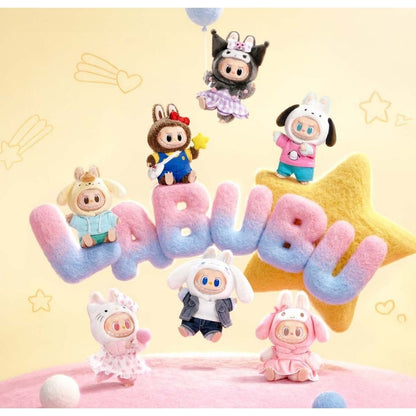 [100% Authentic] Labubu x Sanrio Family Characters Plush Pendant