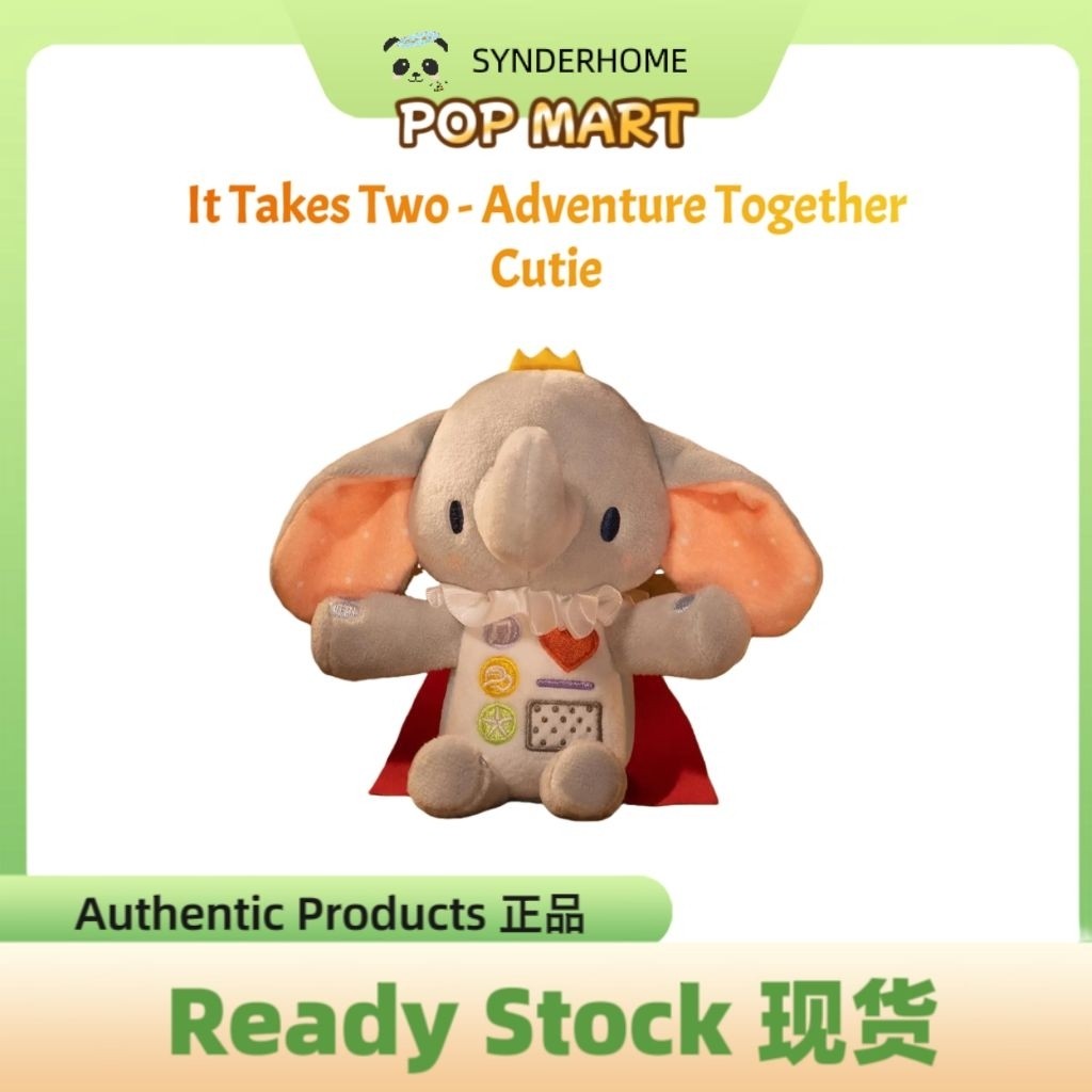 [100% Authentic] It Takes Two Adventure Together Series Plush Doll - Cutie Elephant Design