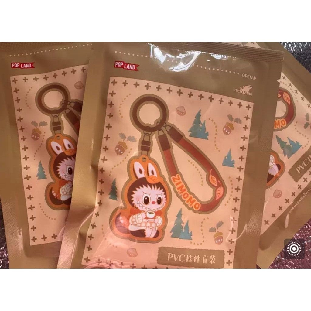 [100% Authentic] POP LAND The Monsters Blind Box Packet Keychain Labubu Zimomo Mokoko fall into sweaters series