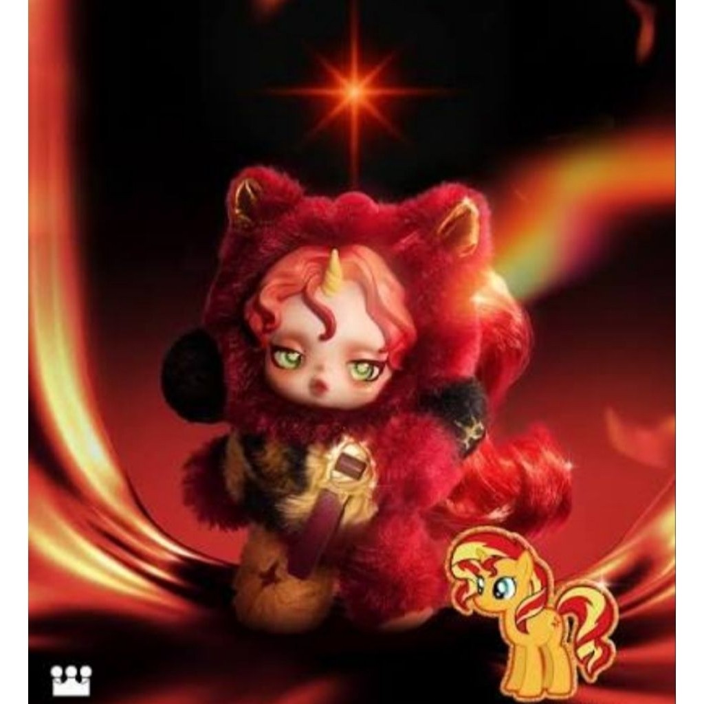 [100% Authentic] SKULLPANDA x My Little Pony Series Plush Pendant