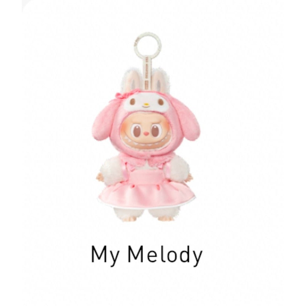 [100% Authentic] Labubu x Sanrio Family Characters Plush Pendant