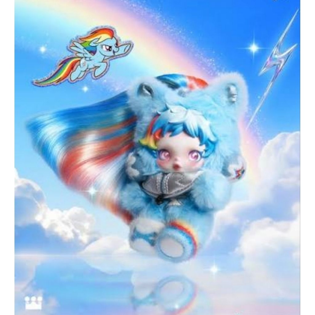 [100% Authentic] SKULLPANDA x My Little Pony Series Plush Pendant