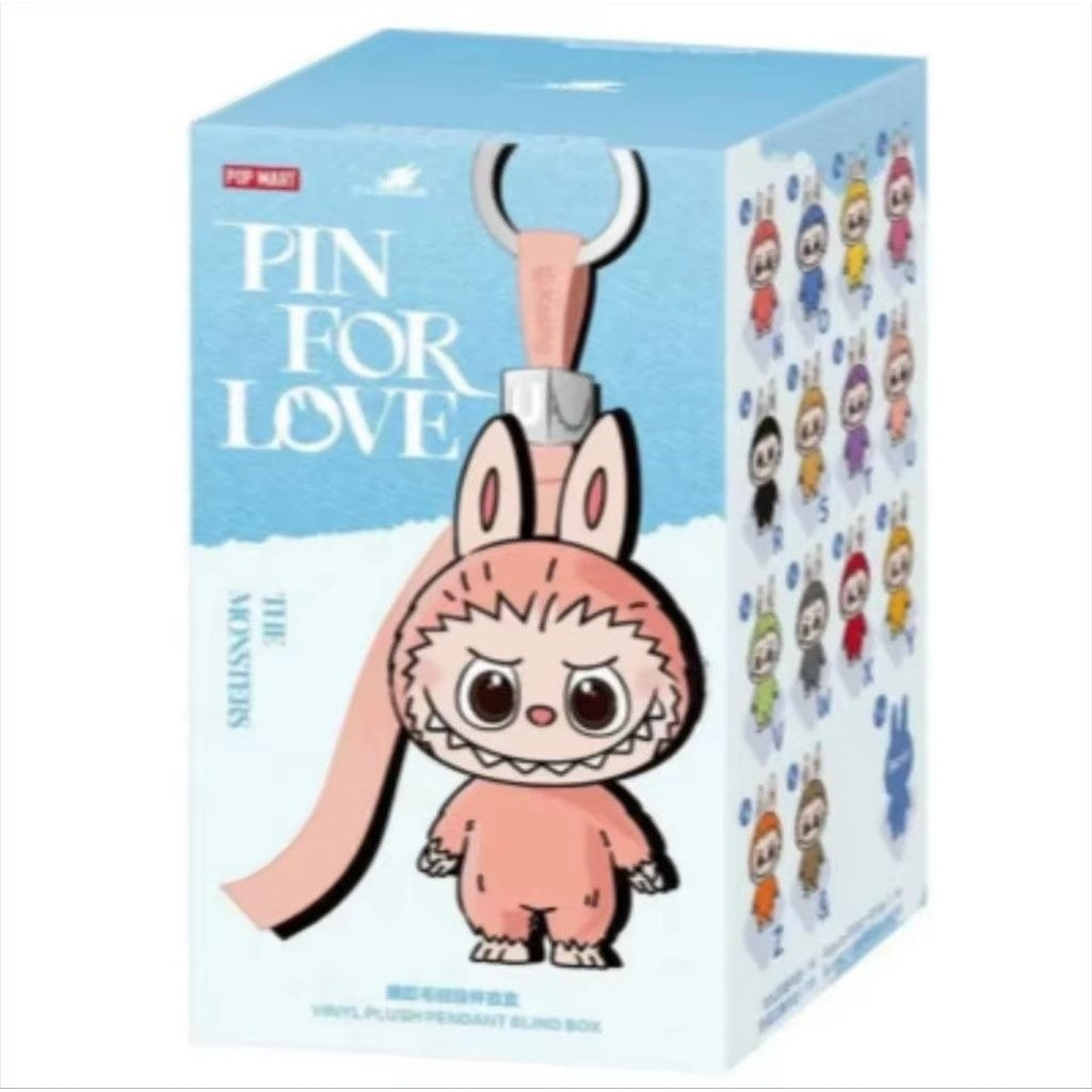 [100% Authentic] Labubu Pin For Love Series Plush Pendant Alphabet A-Z