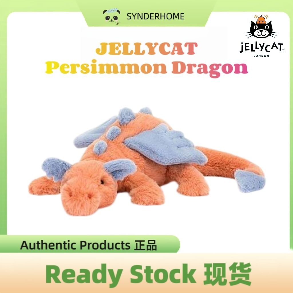[100% Authentic] JELLYCAT Persimmon Dragon Plush Doll