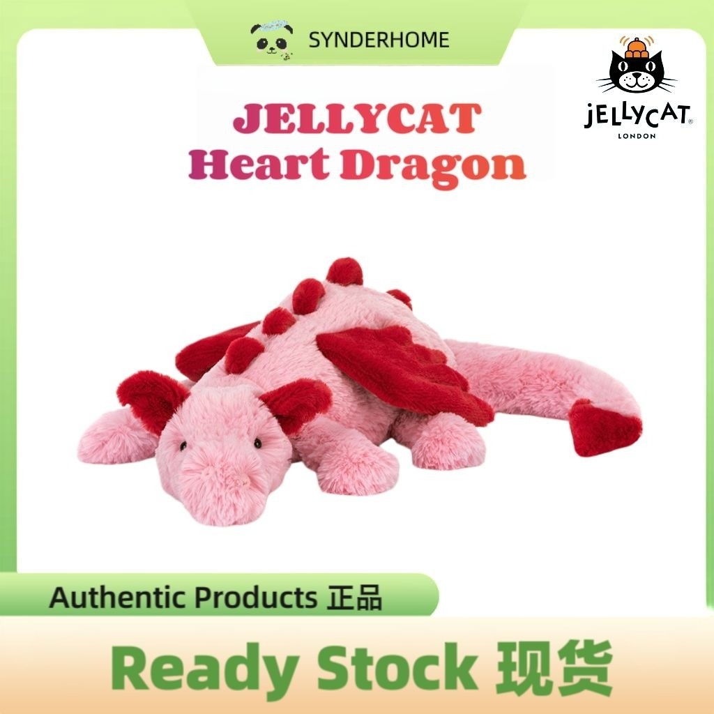 [100% Authentic] JELLYCAT Heart Dragon Plush Doll