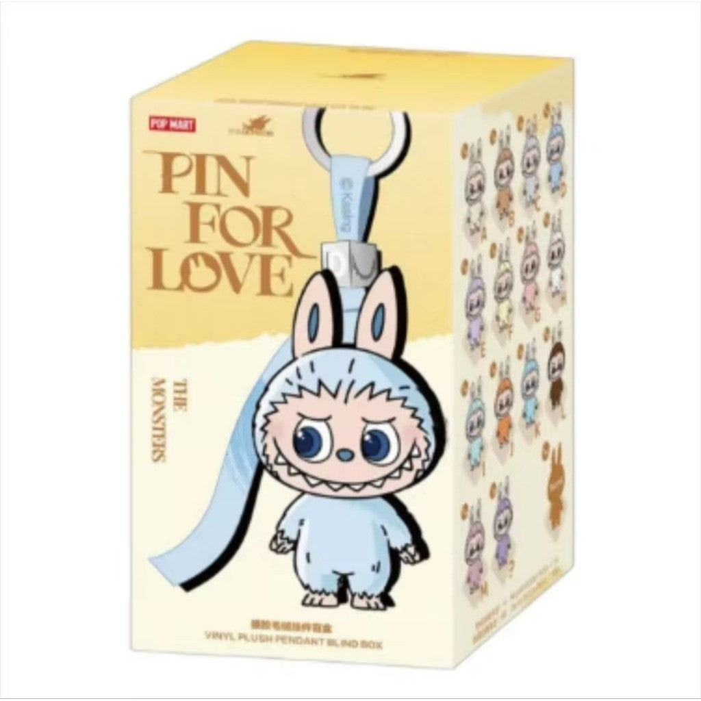 [100% Authentic] Labubu Pin For Love Series Plush Pendant Alphabet A-Z