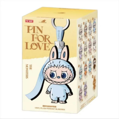 [100% Authentic] Labubu Pin For Love Series Plush Pendant Alphabet A-Z