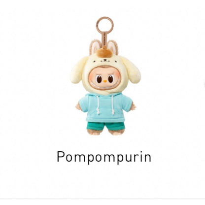 [100% Authentic] Labubu x Sanrio Family Characters Plush Pendant